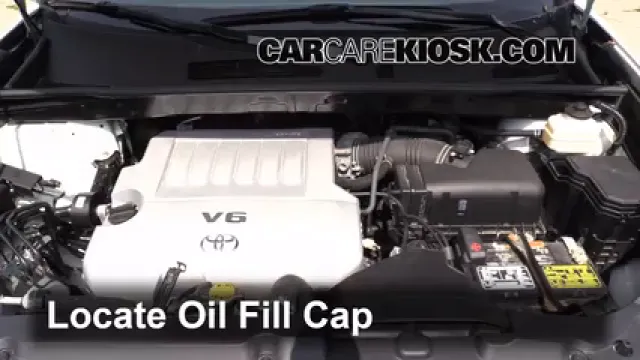 2012 Toyota Highlander 3.5L V6 Aceite Agregar aceite